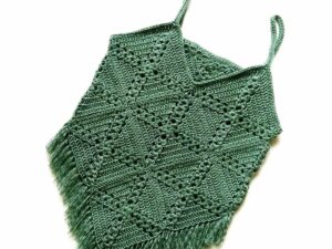Pine cross summer top free crochet pattern front