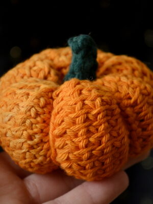 Tunisian crochet pumpkin pattern