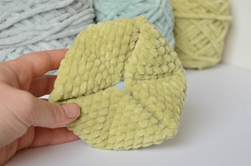 Amigurumi flexagon - crochet fidget toy