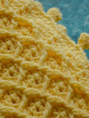 Honeycomb baby blanket crochet pattern 7