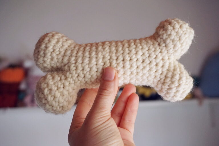 Amigurumi dog bone toy pattern Yarnandy