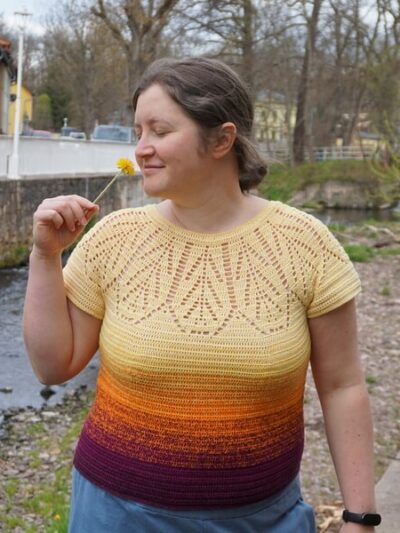 Calliandra summer top crochet pattern